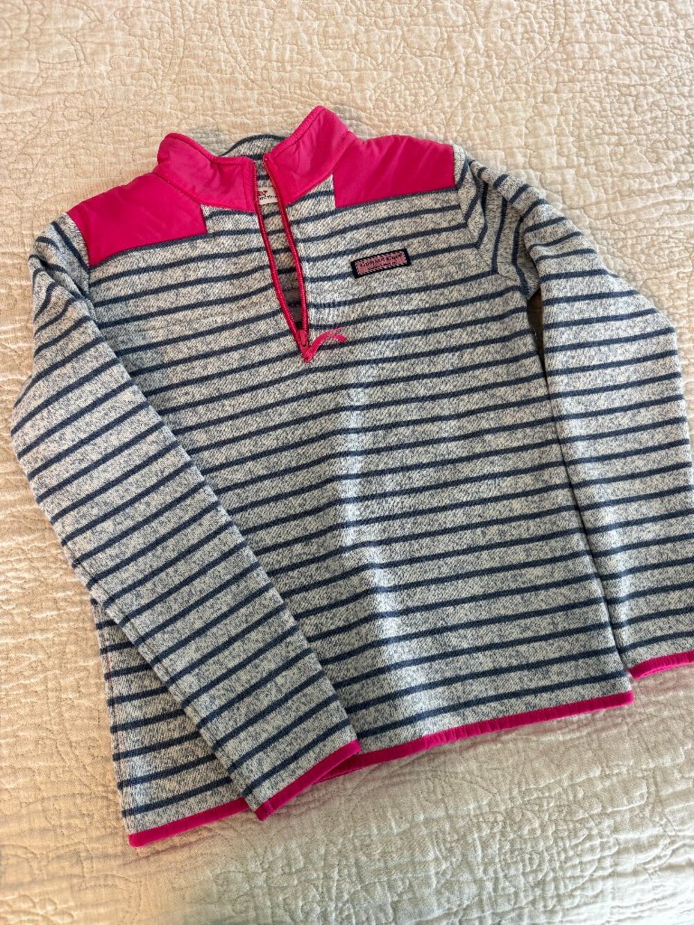 Vineyard Vines Kids Quarter Zip, 10-12yrs